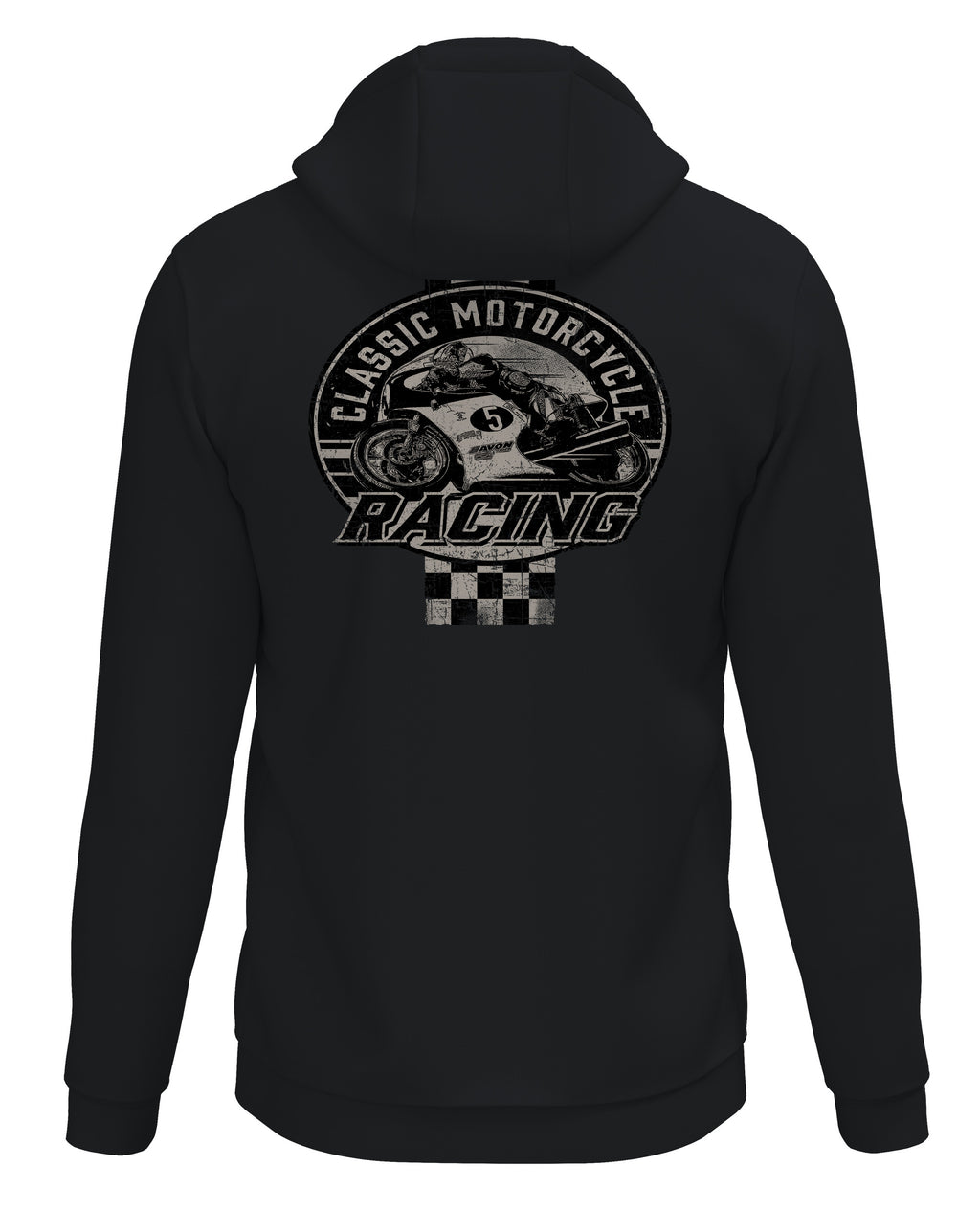 Isle of Man  Classic Racing Zip Hoody Black