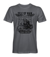 Isle of Man Classic Motorcycle Road Race tee shirt  - colour Charcoal