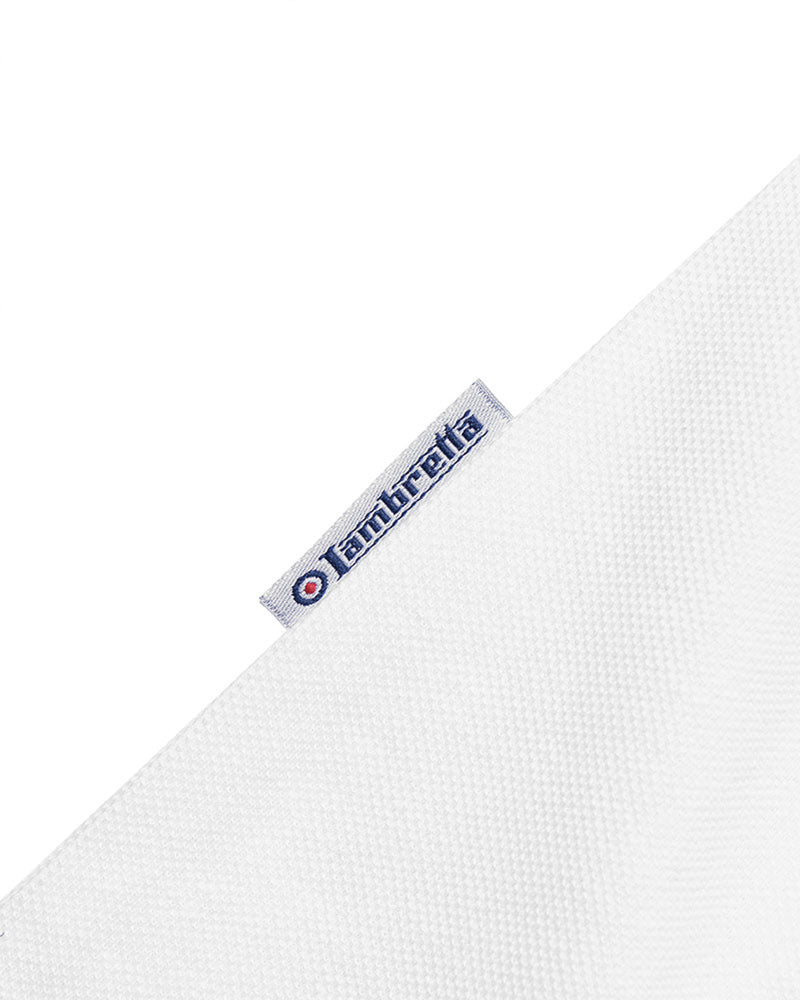 Lambretta Triple Tipped Polo T Shirt White