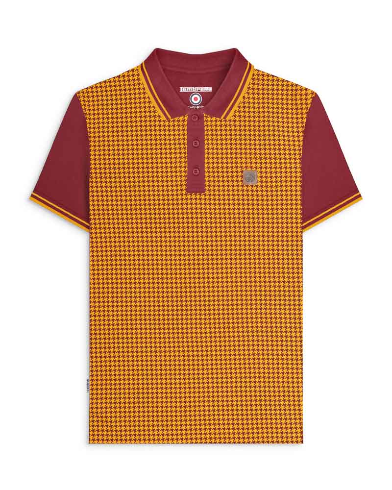 Lambretta Houndstooth Polo Shirt