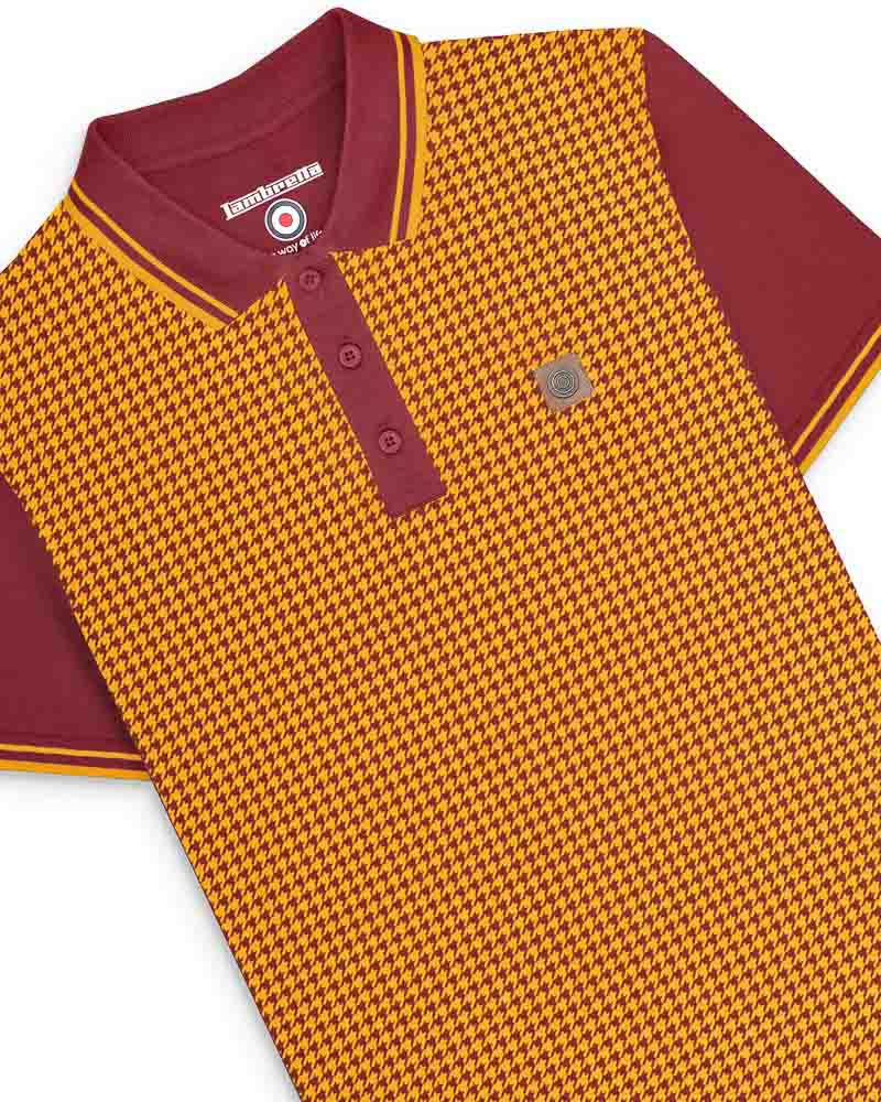 Lambretta Houndstooth Polo Shirt