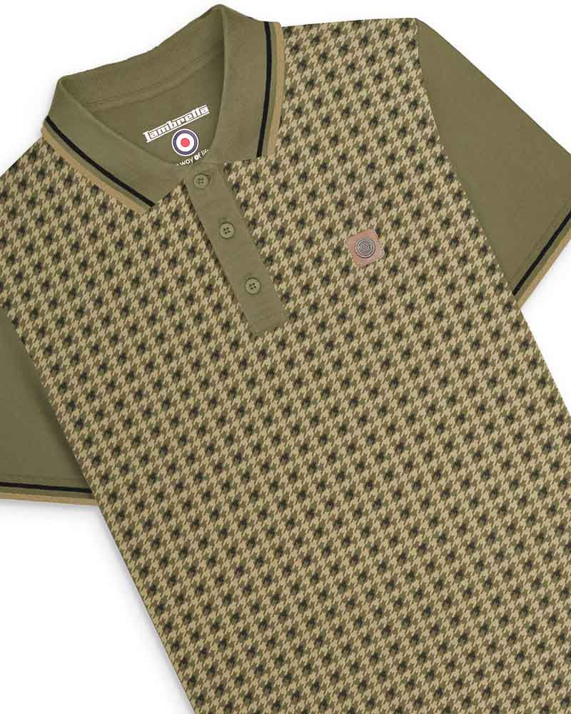 Lambretta Houndstooth Polo Shirt