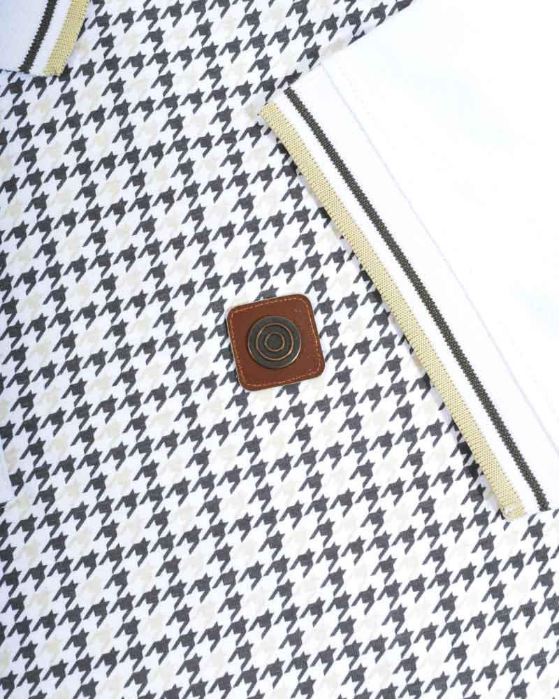 Lambretta Houndstooth Polo Shirt