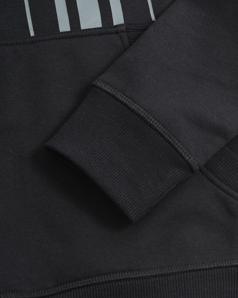 Lambretta Stripe Hoodie Black
