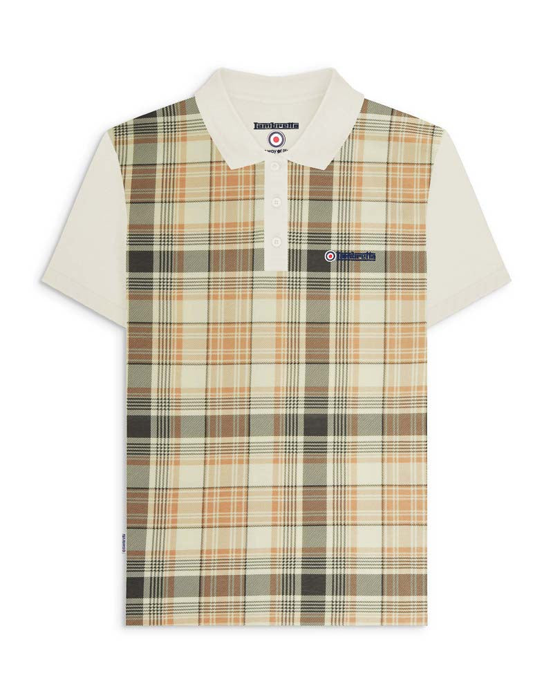 Lambretta Check Print Polo TOFU