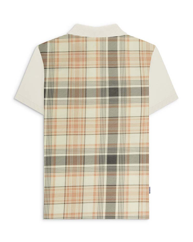 Lambretta Check Print Polo TOFU