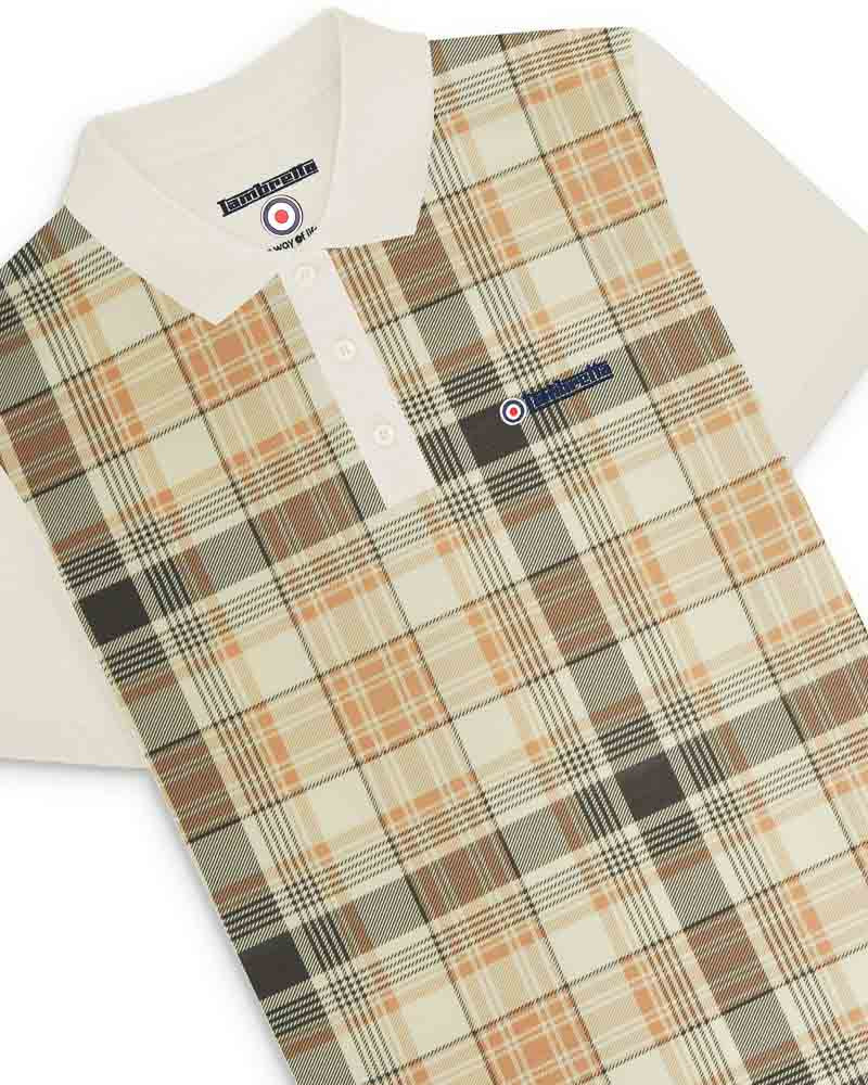 Lambretta Check Print Polo TOFU
