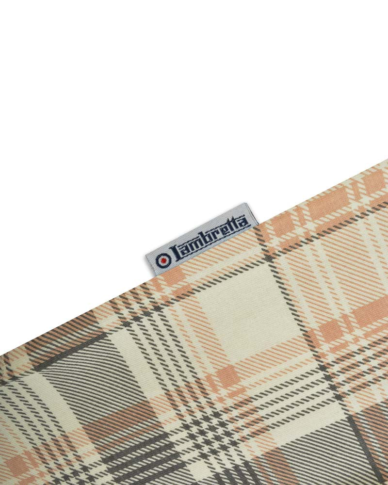 Lambretta Check Print Polo TOFU