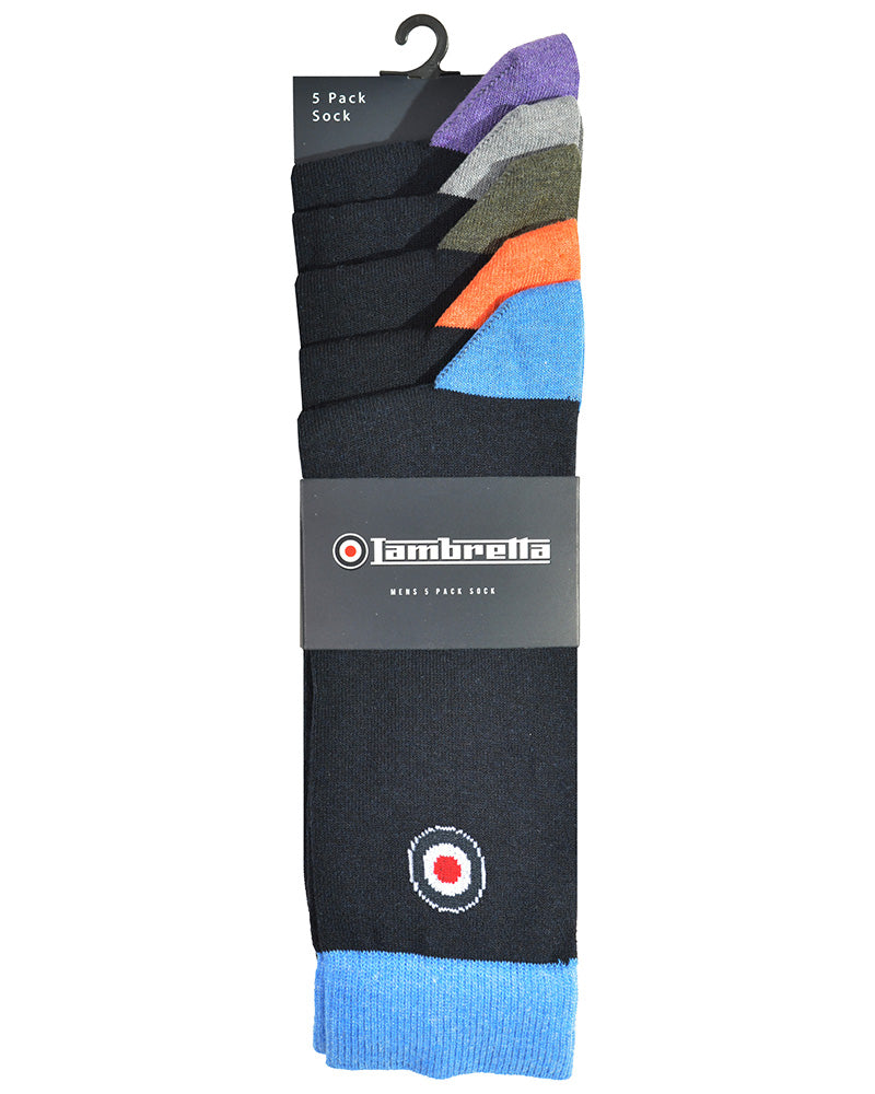 Lambretta 5 Pack Classic Sock