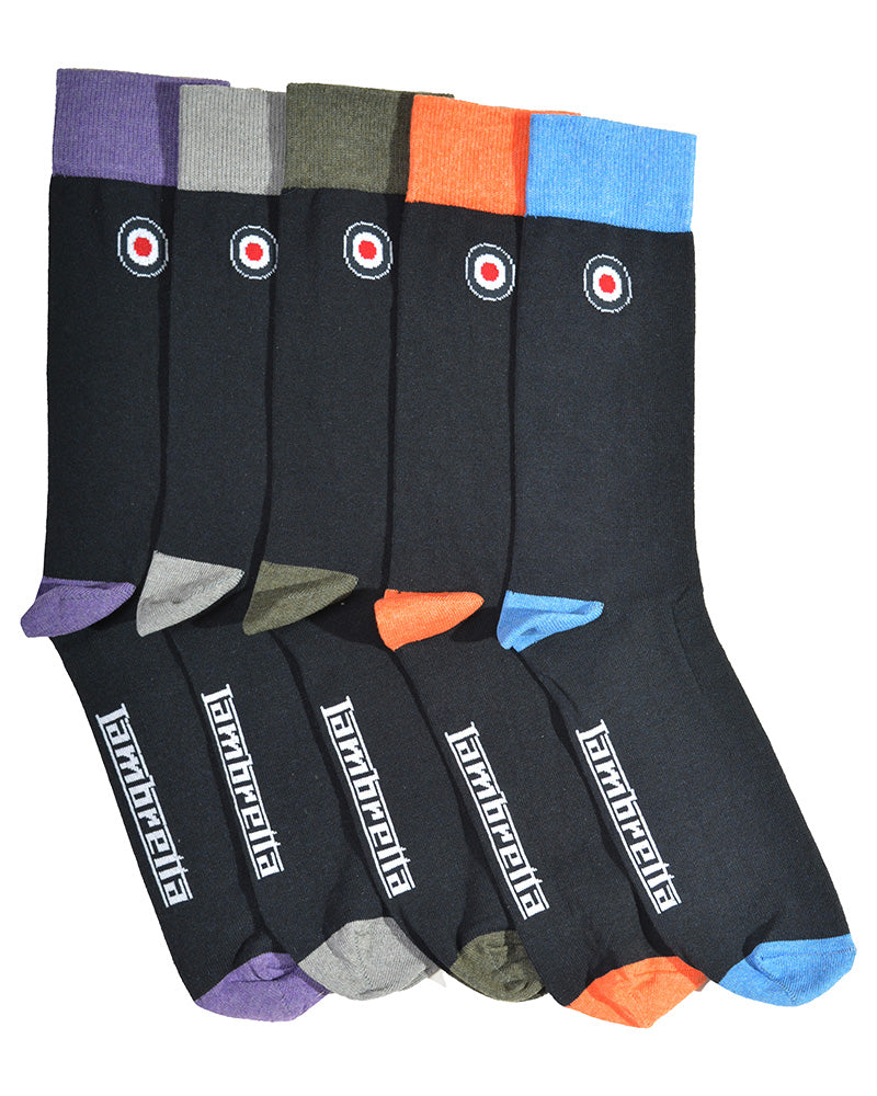 lambretta mens multi pack socks