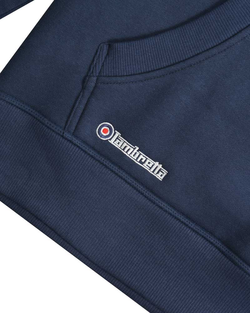 Lambretta Target Hooded Sweat Navy
