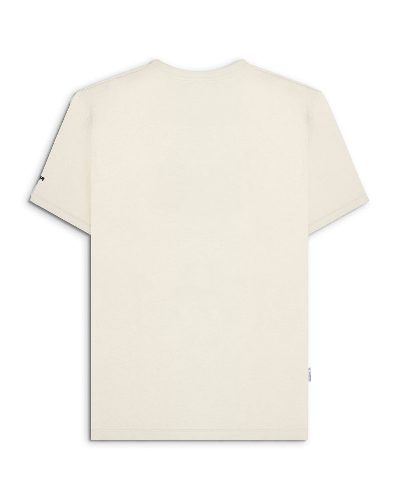 Lambretta Racing Stripe Crew T Shirt  Silver/Navy