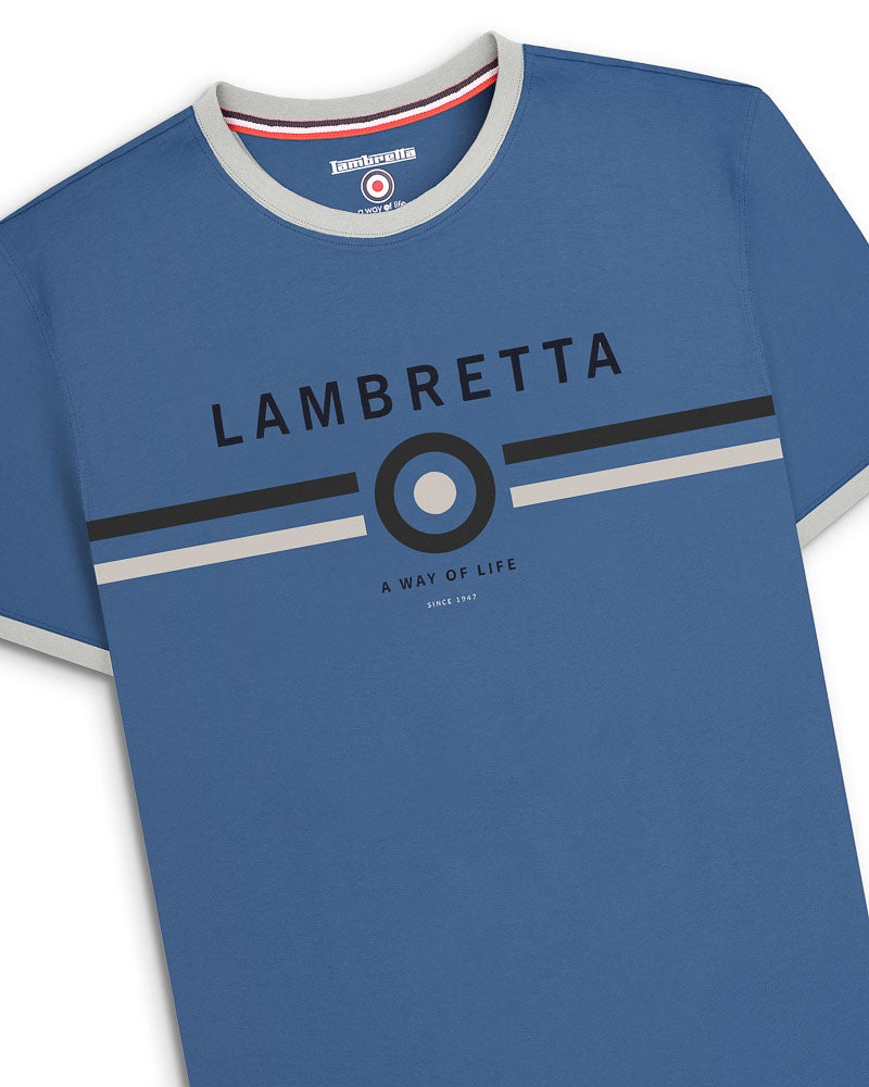Lambretta Target Ringer Crew Tee Shirt
