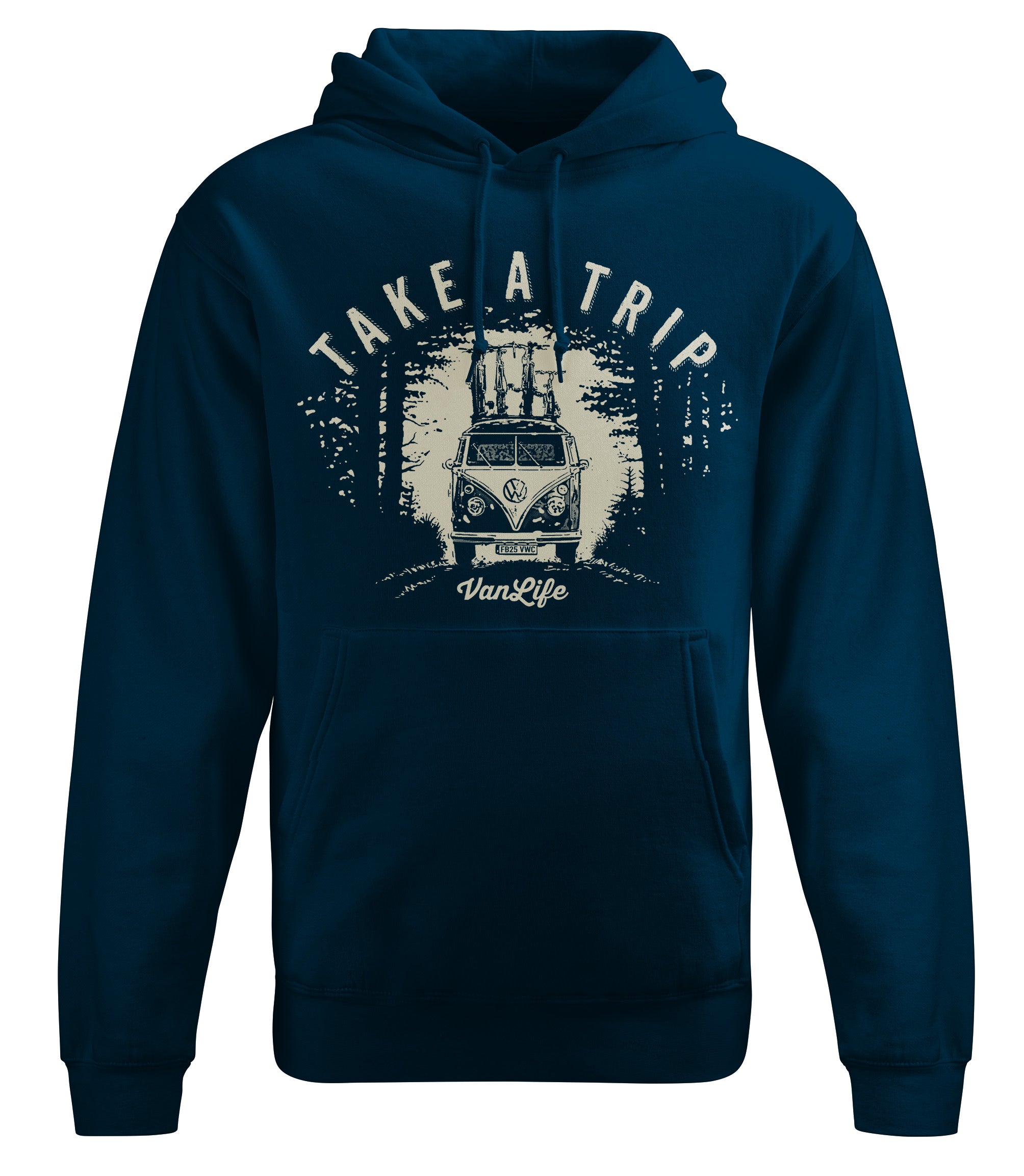 Take a Trip Unisex Hoody Navy Blue