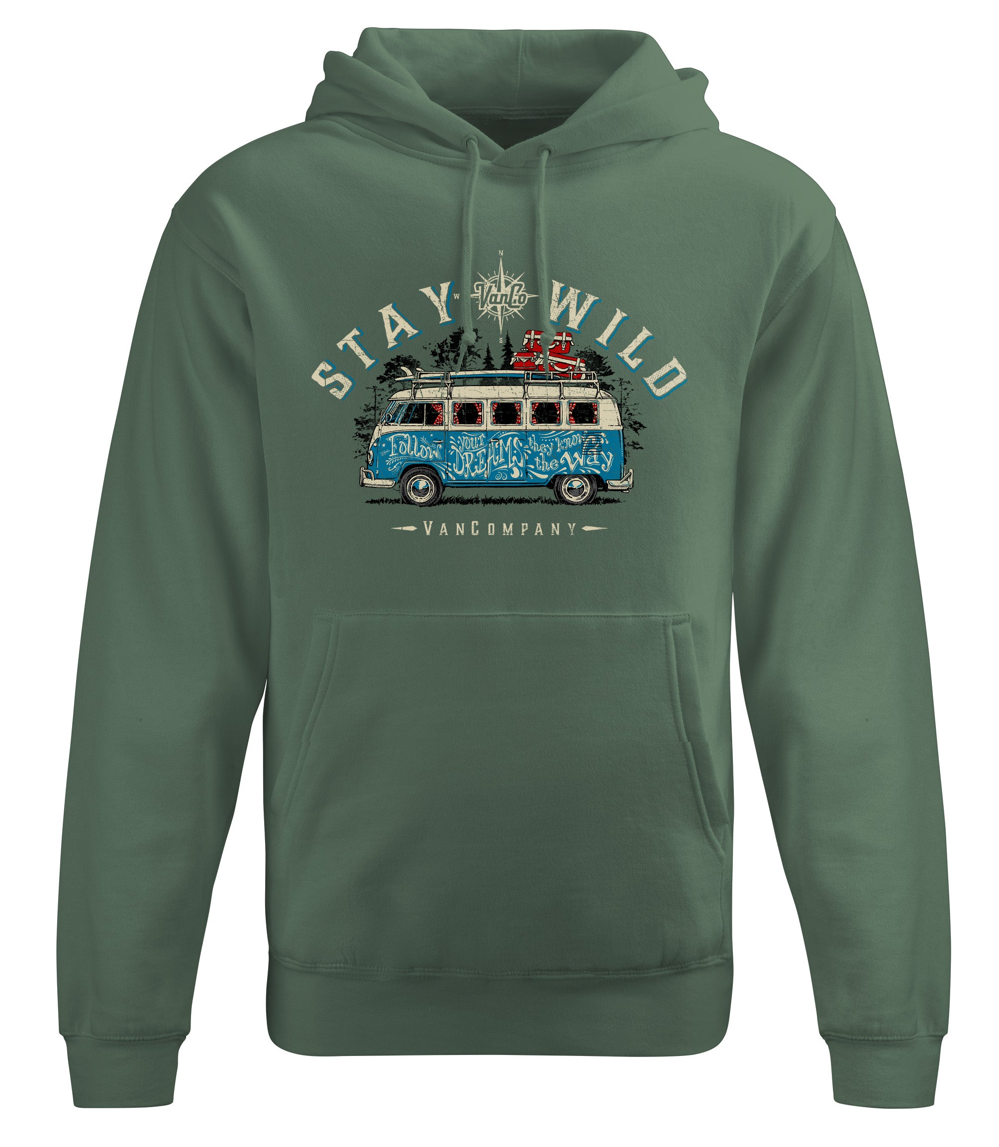 Van Company Stay Wild Hoodie New