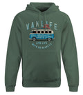 Van Life Unisex Hoody in Military Green