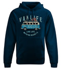 Van Life Hoody in Navy Blue Unisex