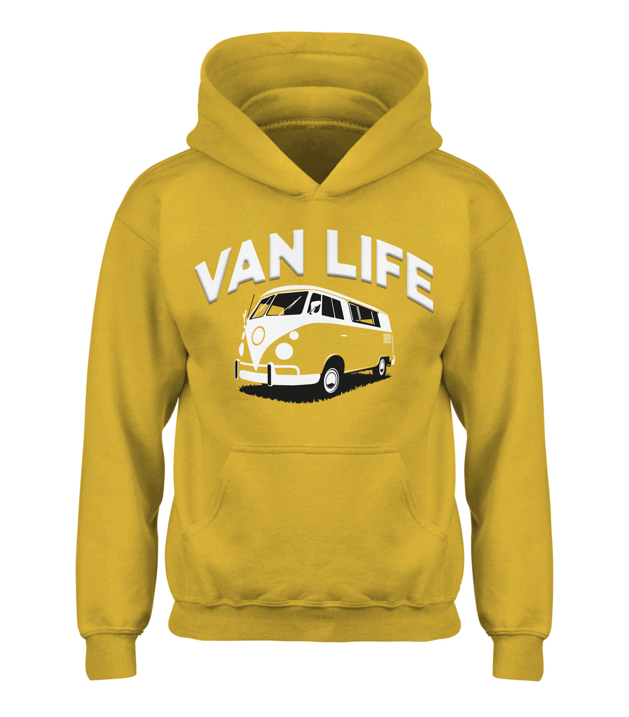 Van life kids hoody yellow