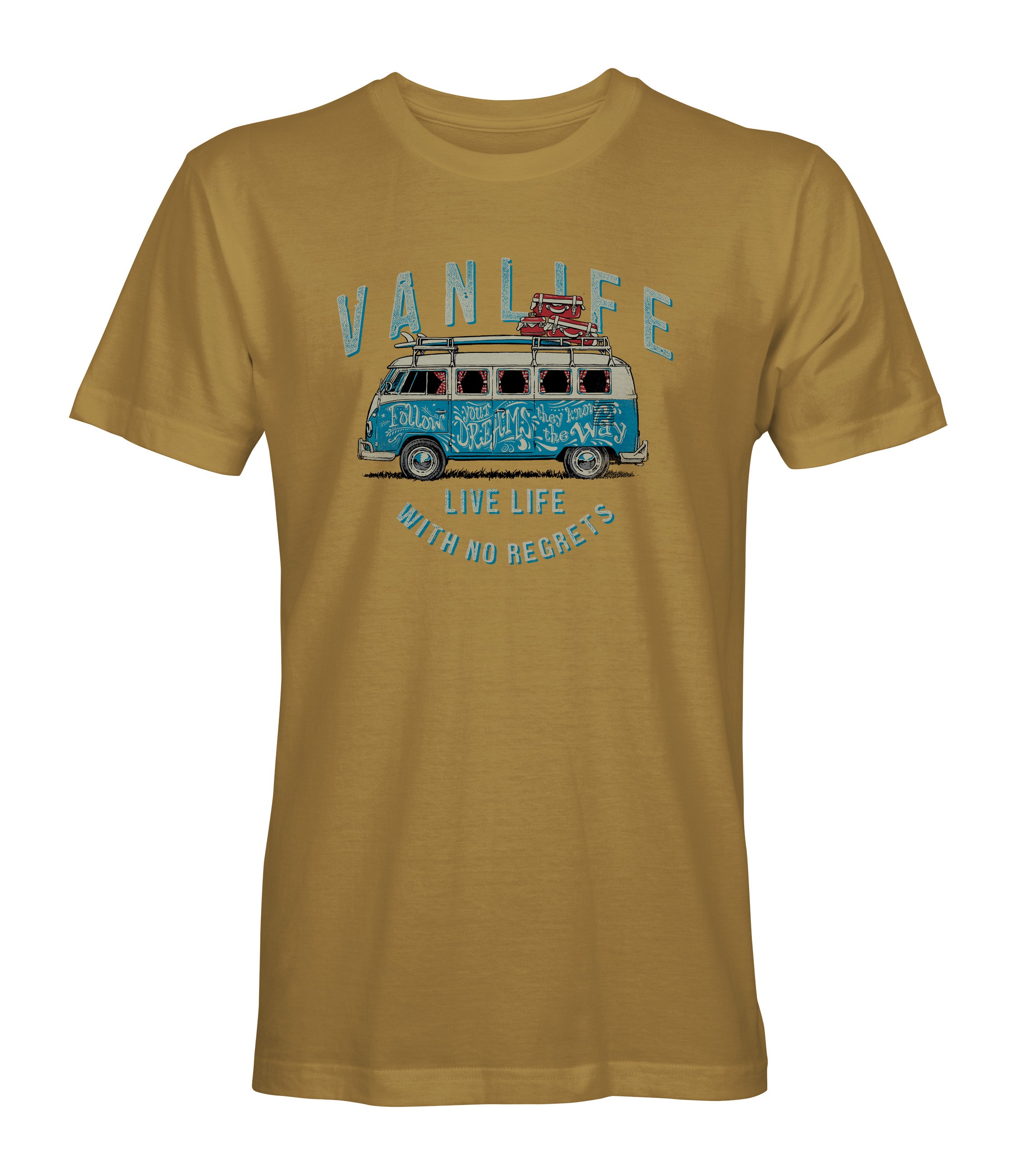 Van Life Unisex Mustard Tee Shirt