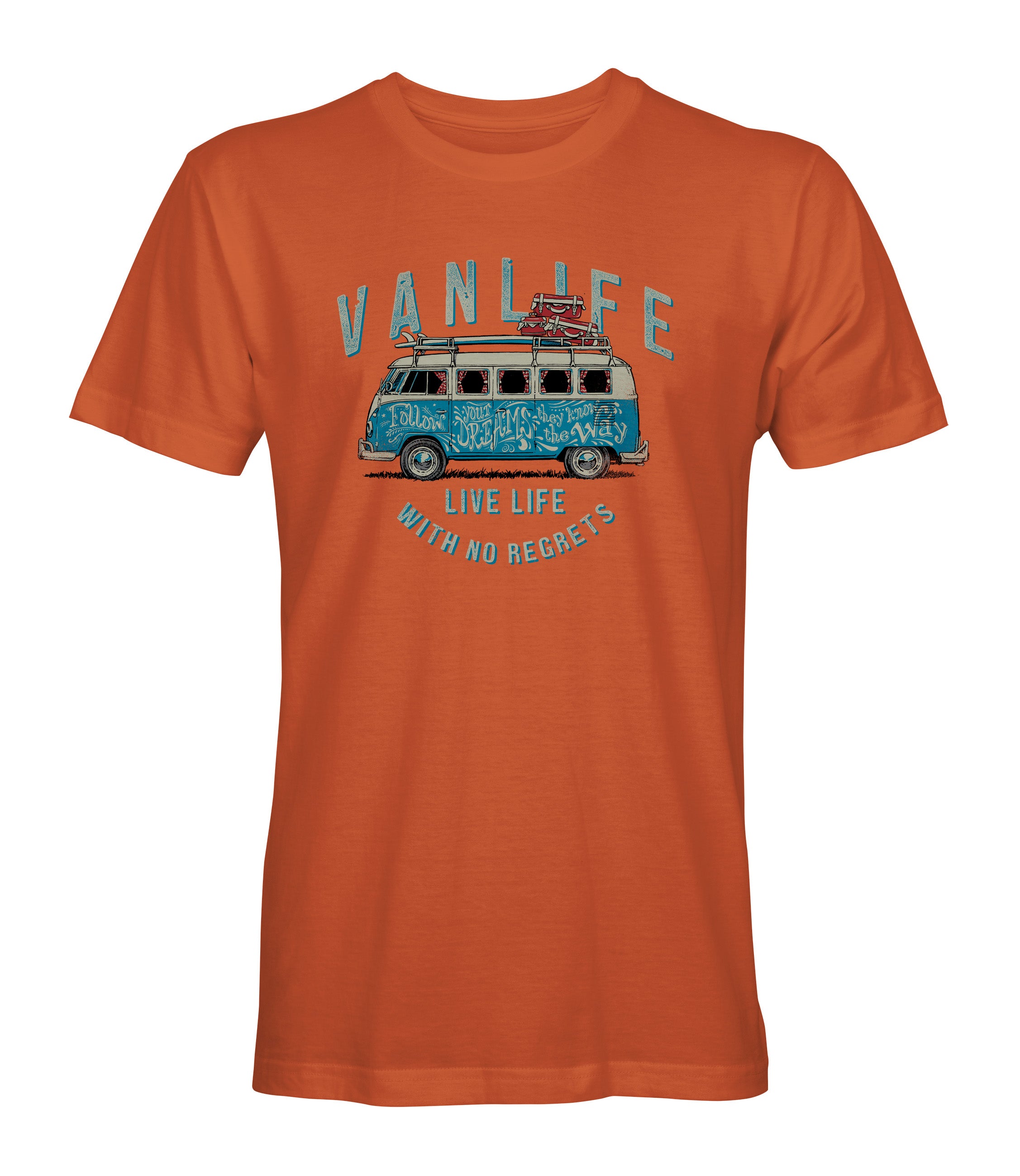 Van Life Unisex Tee Orange