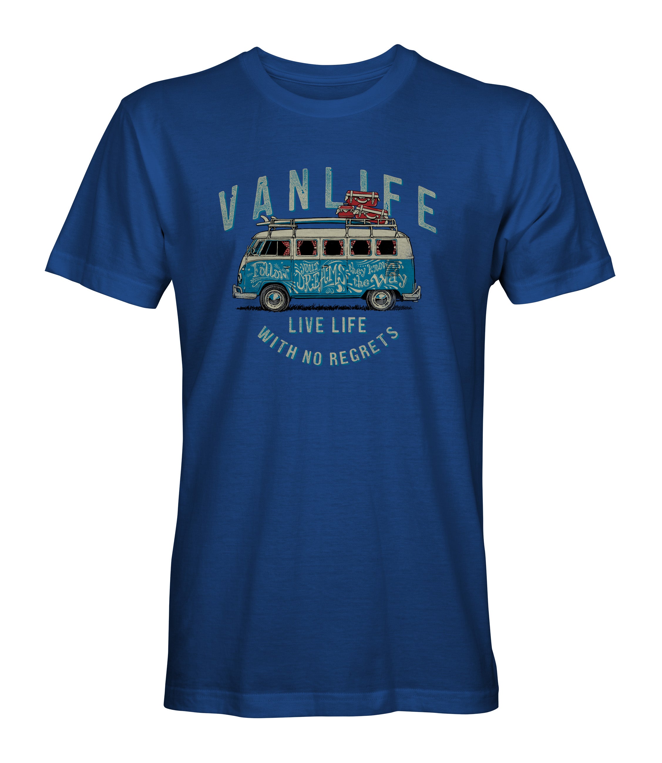 Van Life Tee Shirt Royal Blue