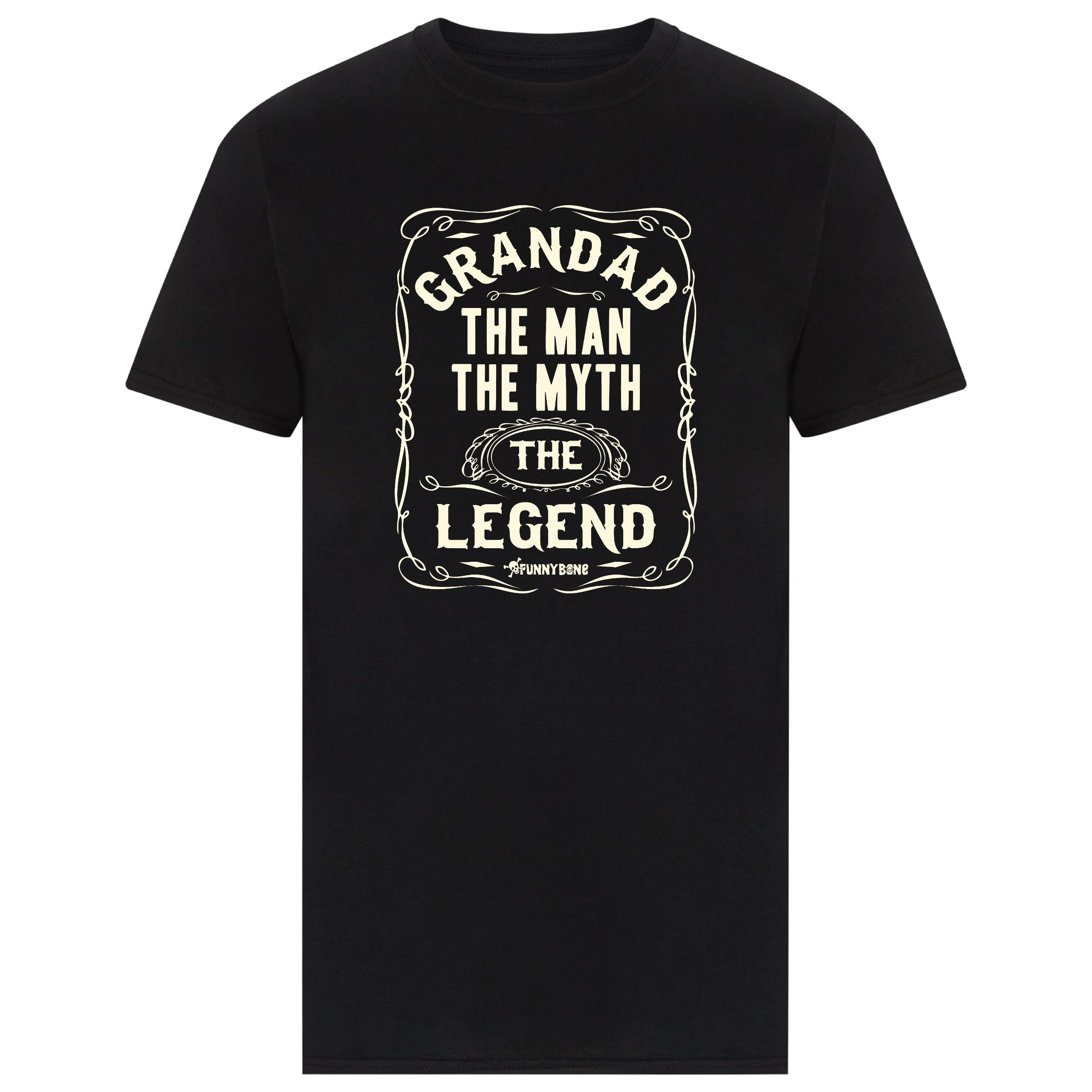 Grandad The Man The Myth The Legend T-Shirt - Black