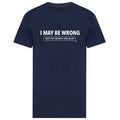 Funny Tee Shirt featuring the caption ... I May be Wrong, but Its Highly Unlikely